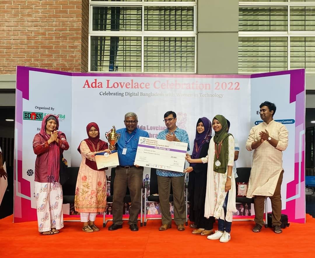 RUET_RecycleBin secured 2nd position at Ada Lovelace National Girls' Programming Contest 2022