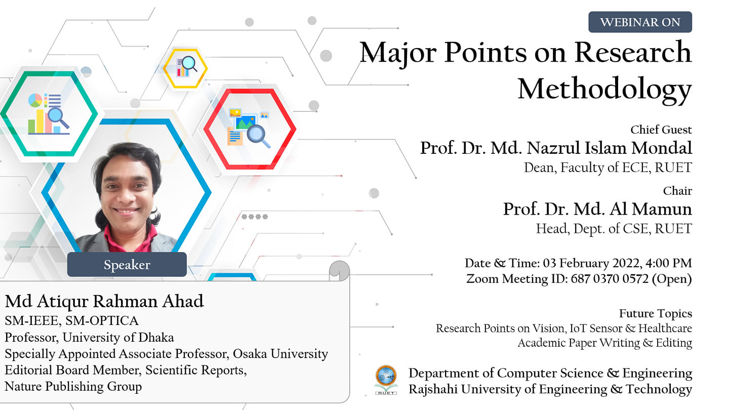 Webinar on "Major Points on Research Methodology"